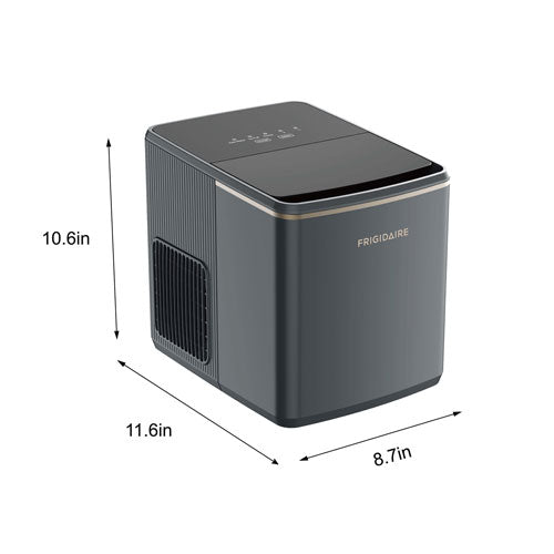 26 lb Countertop Bullet Ice Maker with Touch Controls – Grey
