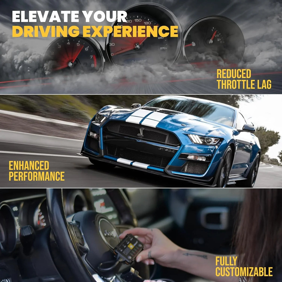 Board Commander Throttle Response Controller - Suitable for sporty, sport-enhanced, off-road, Robinson, 3.0-liter diesel, 3.6-liter gasoline, Grandview off-road modification kit, and all-terrain upgrade products.