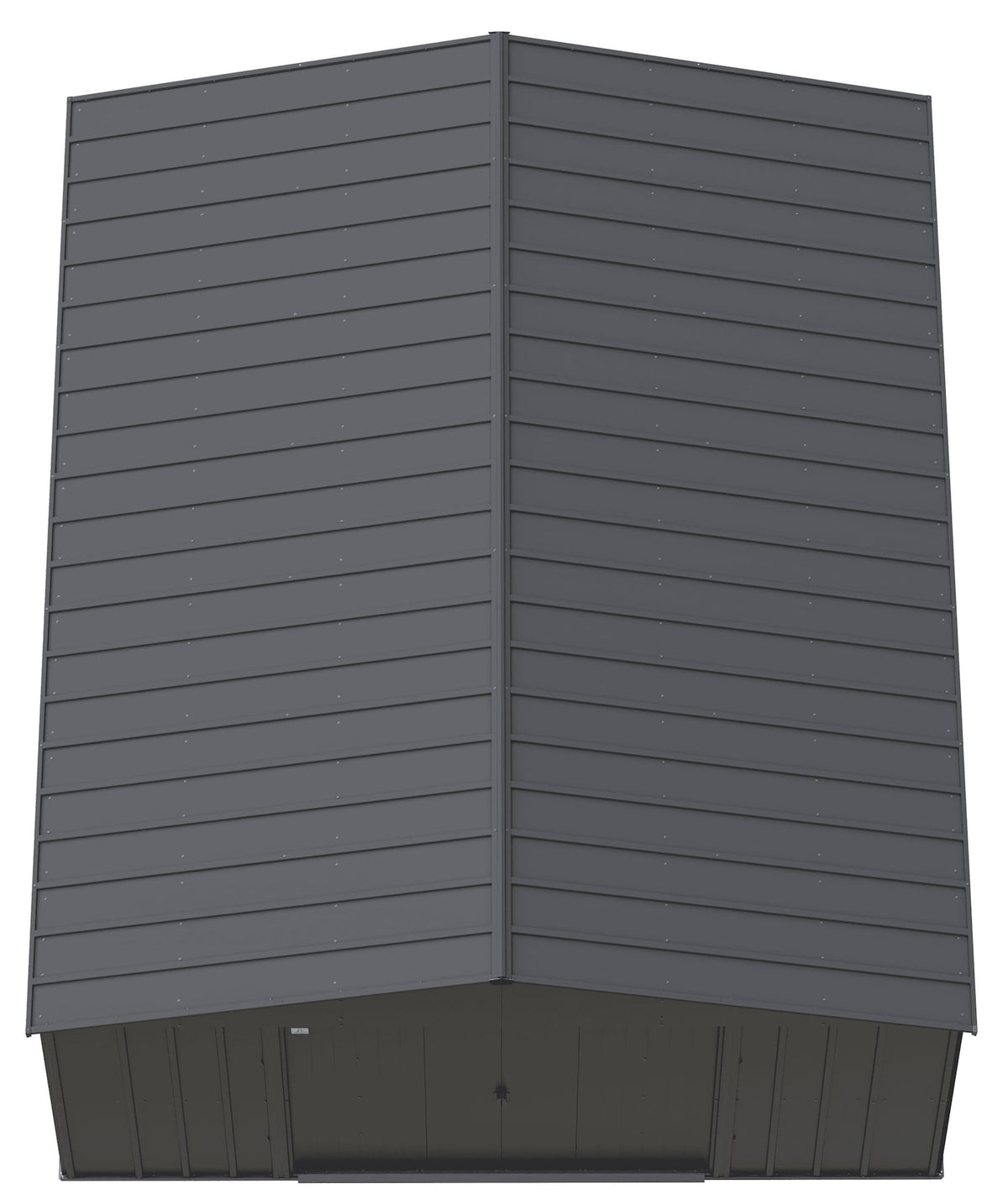 Classic 14x17-ft Charcoal Corrosion-Resistant Steel Shed
