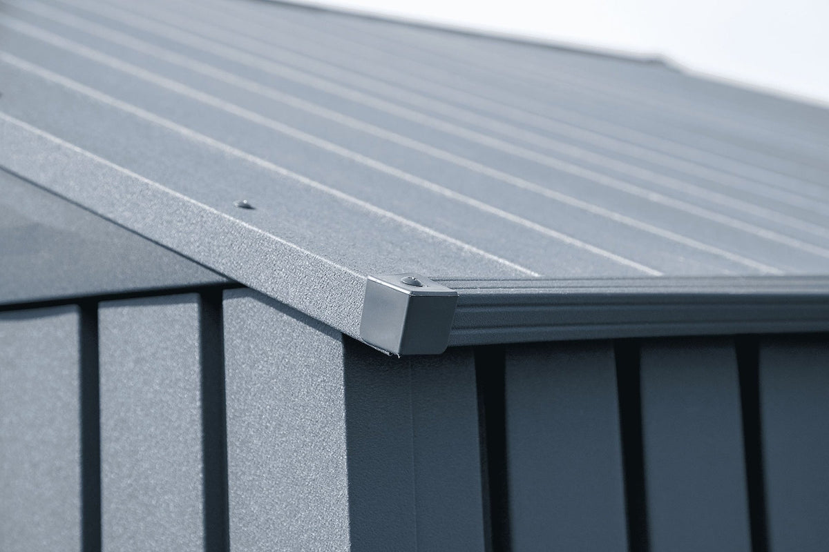 Elite 12x16-ft Anthracite Corrosion-Resistant Steel Storage Shed