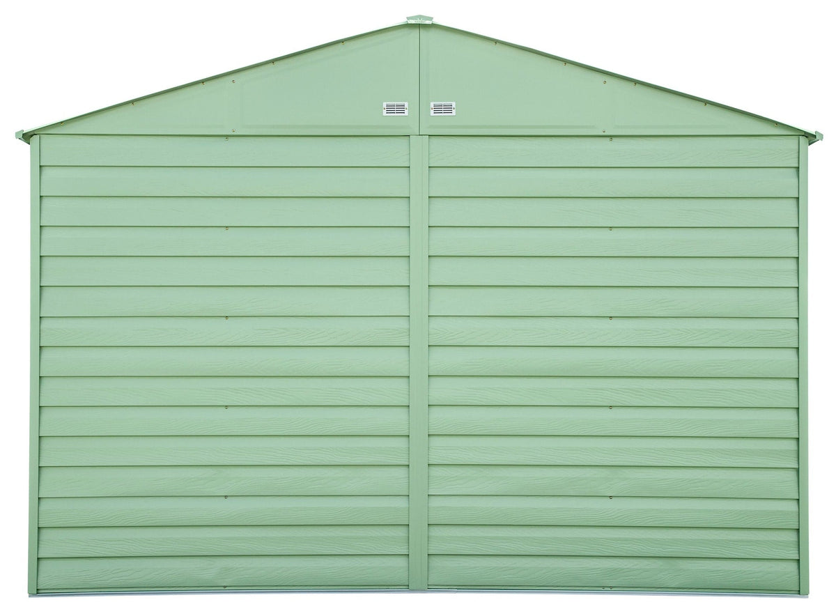 Select Galvanized Steel Storage Shed, Sage Green, 10-ft x 8-ft