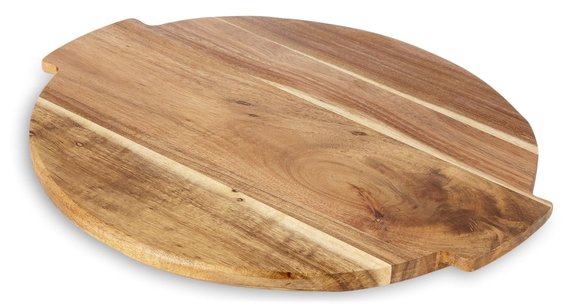 Acacia Wood Lazy Susan Rotating Serving Board, 15-in x 14-in