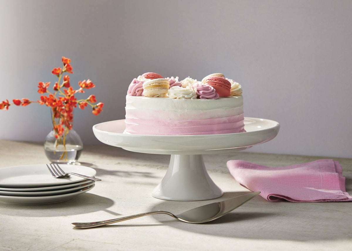 Porcelain Multi-Functional Cake Stand, White, 11.75-in