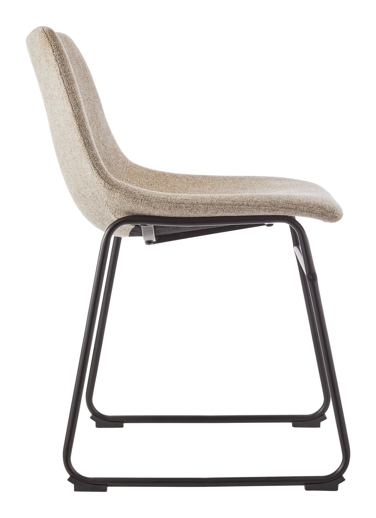 Scottie Modern Fabric Dining Chair, Dark Grey