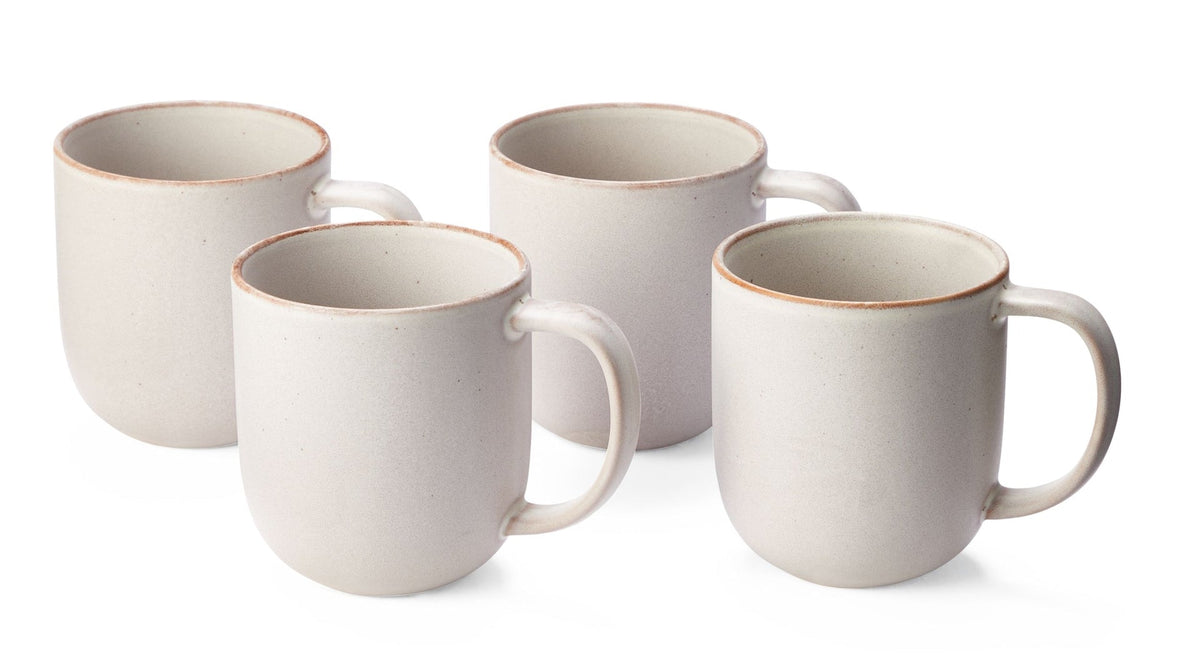 Summerset Reactive Glaze Stoneware Mug Set, 13-oz, 4-pk