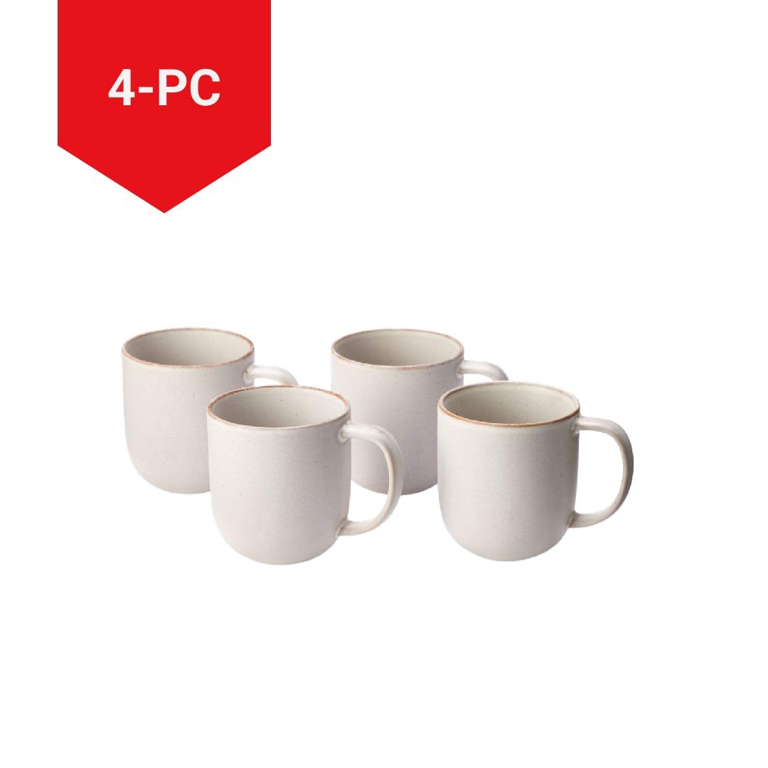 Summerset Reactive Glaze Stoneware Mug Set, 13-oz, 4-pk