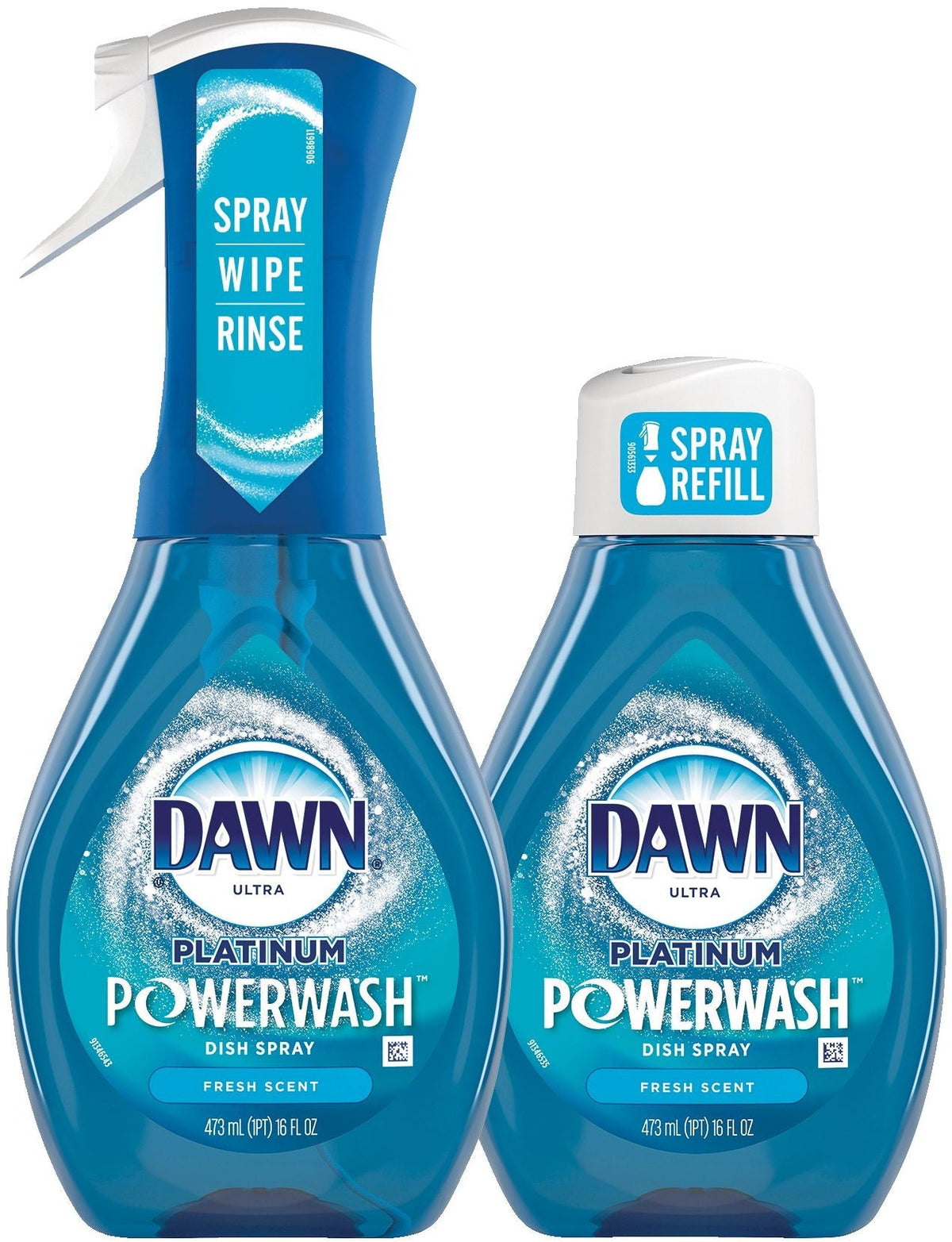 Platinum Powerwash Dish Spray, Fresh Scent Bundle, 1 Starter-Kit