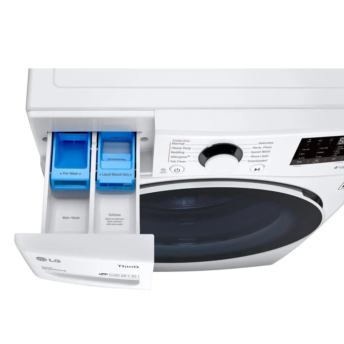 5.2 cu ft. White Front Load Steam Washer with ThinQ Technology and Wi-Fi Enabled