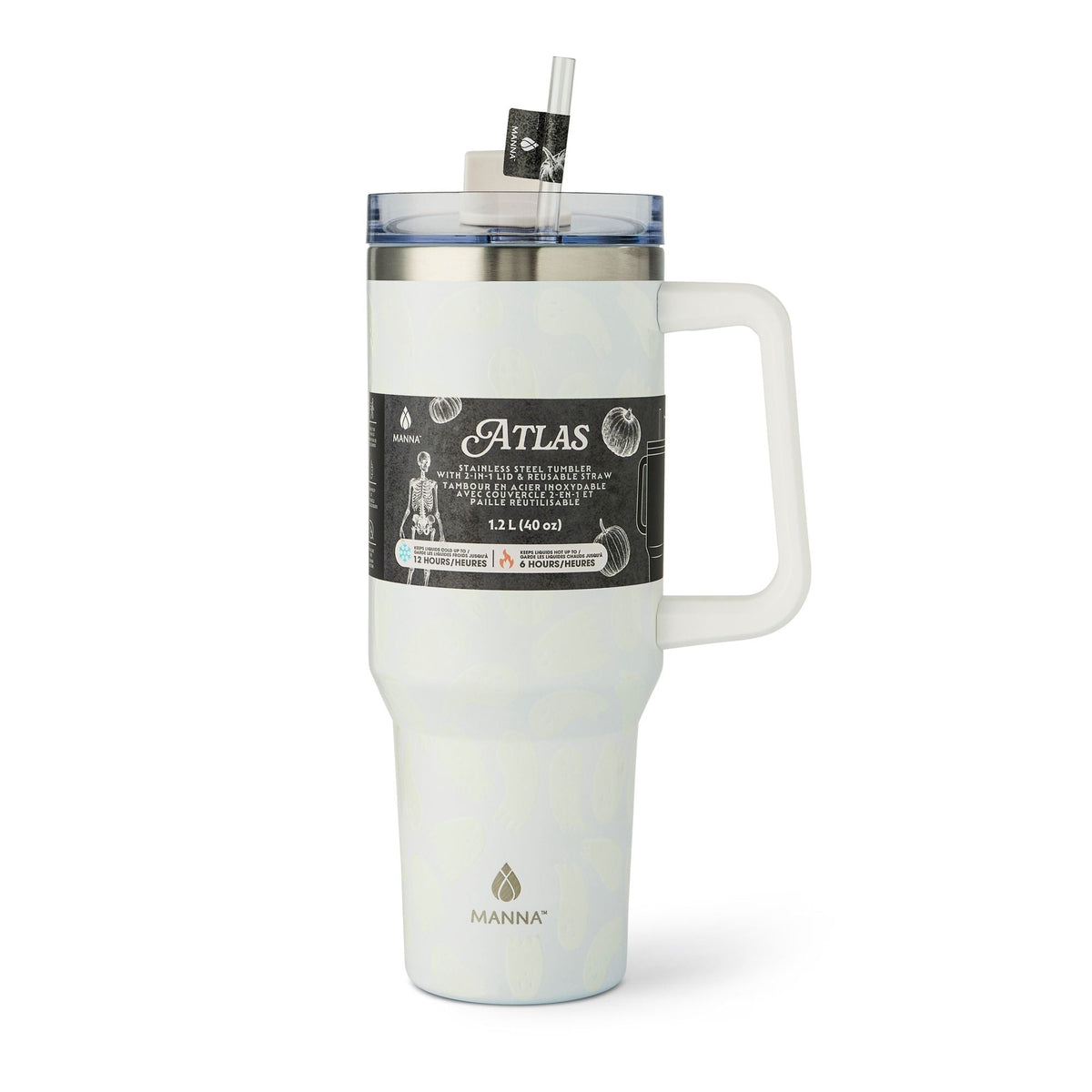 1.2-L BPA-Free Insulated Ghost Atlas Tumbler