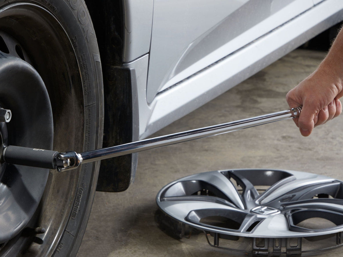1/2-in Drive Flexhead Breaker Bar, Nickel-Chrome Plating, 24-in