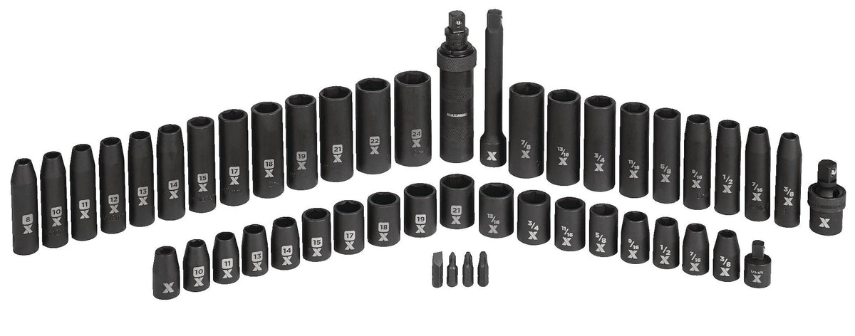 1/2-in Drive Professional Grade Impact Socket Set, 48-pc, CRMO
