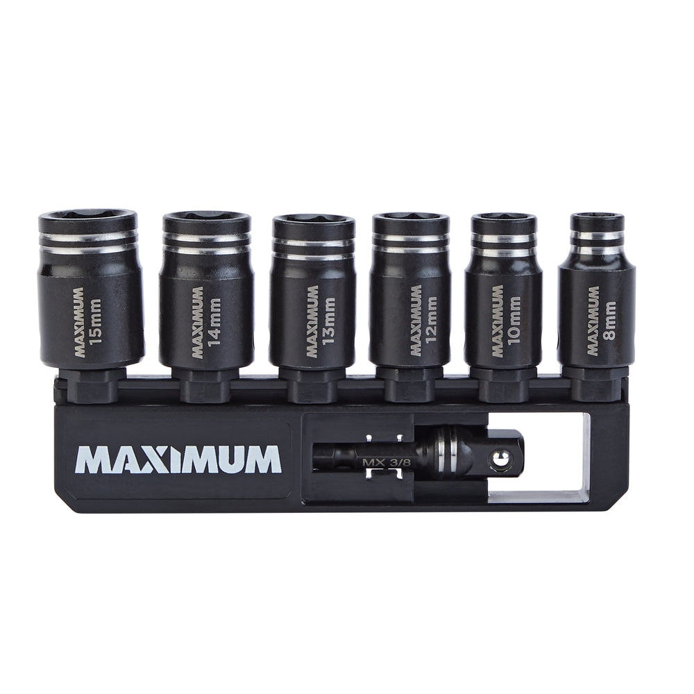 Impact Driver Socket Set, Metric, 7-pc