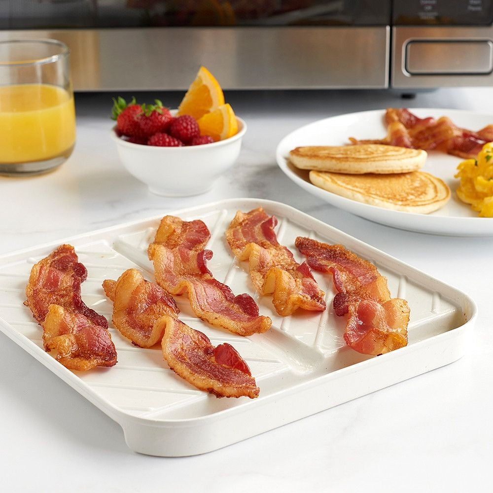 Microwave Bacon Rack, BPA-Free, Brown, 27.9x7.30cm