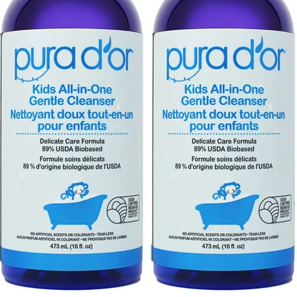 Kids All-in-One Gentle Cleanser, 2 x 473 mL