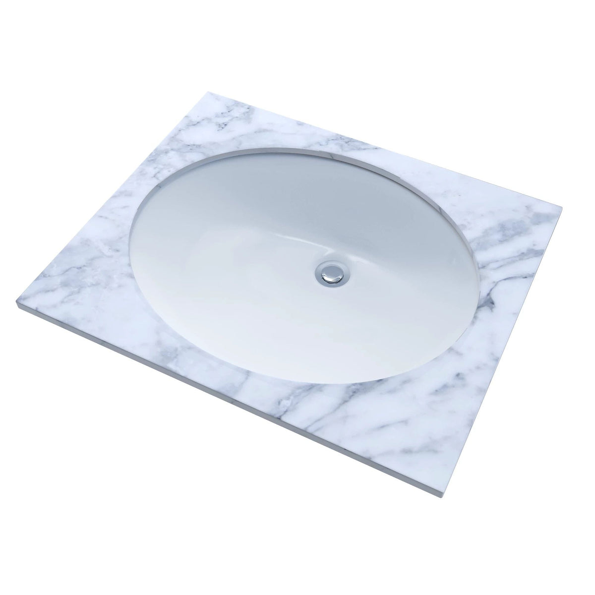 17x14-in Oval Vessel Cotton Undercounter Sink/Lavatory