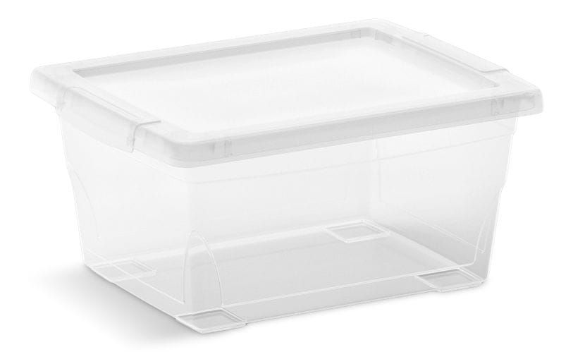 Clarity Transparent Storage Box with Lid, 2-L
