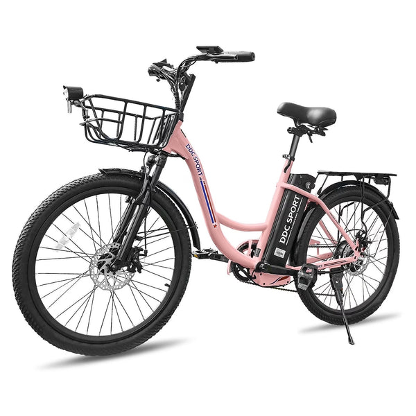24 Inch Cruiser Electric Bike, E-Bike for Adults, Ebike with 36V 10.4AH Removable Battery, Step Through Ebike for Women Men,City Electric... S980