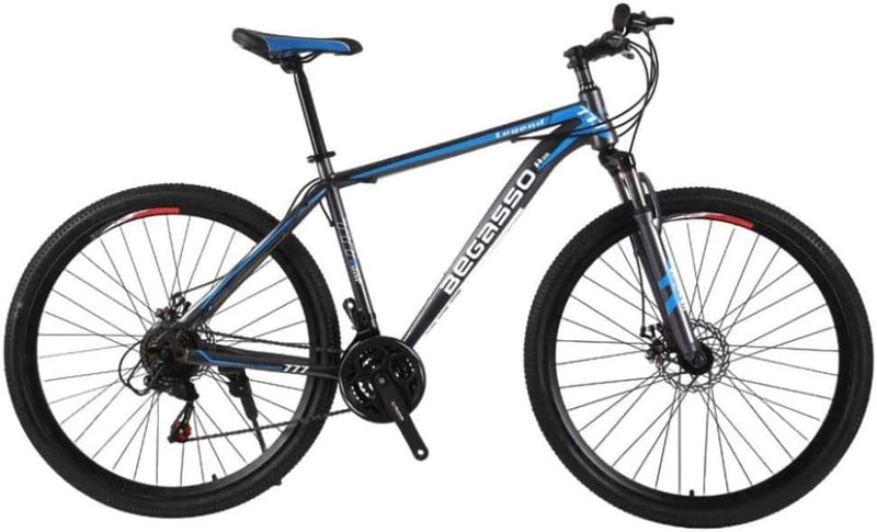 21-Speed Men's Mountain Bike Double Disc Brake 29 Inches All-Terrain City Bikes Adults Only Outdoor Cycling Hard Tail Front Suspension,C M2086