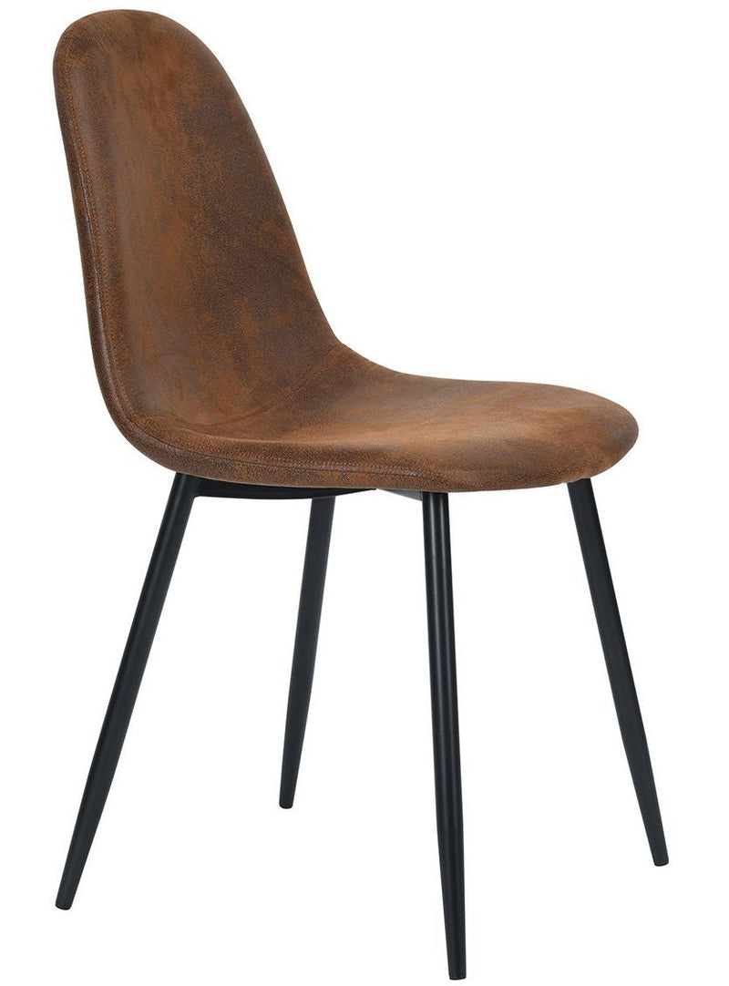 Charlton Suede Dining Chair, Brown T5567