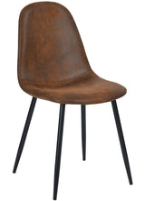 Charlton Suede Dining Chair, Brown