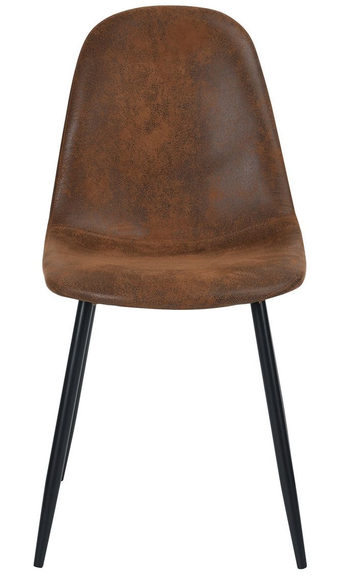 Charlton Suede Dining Chair, Brown