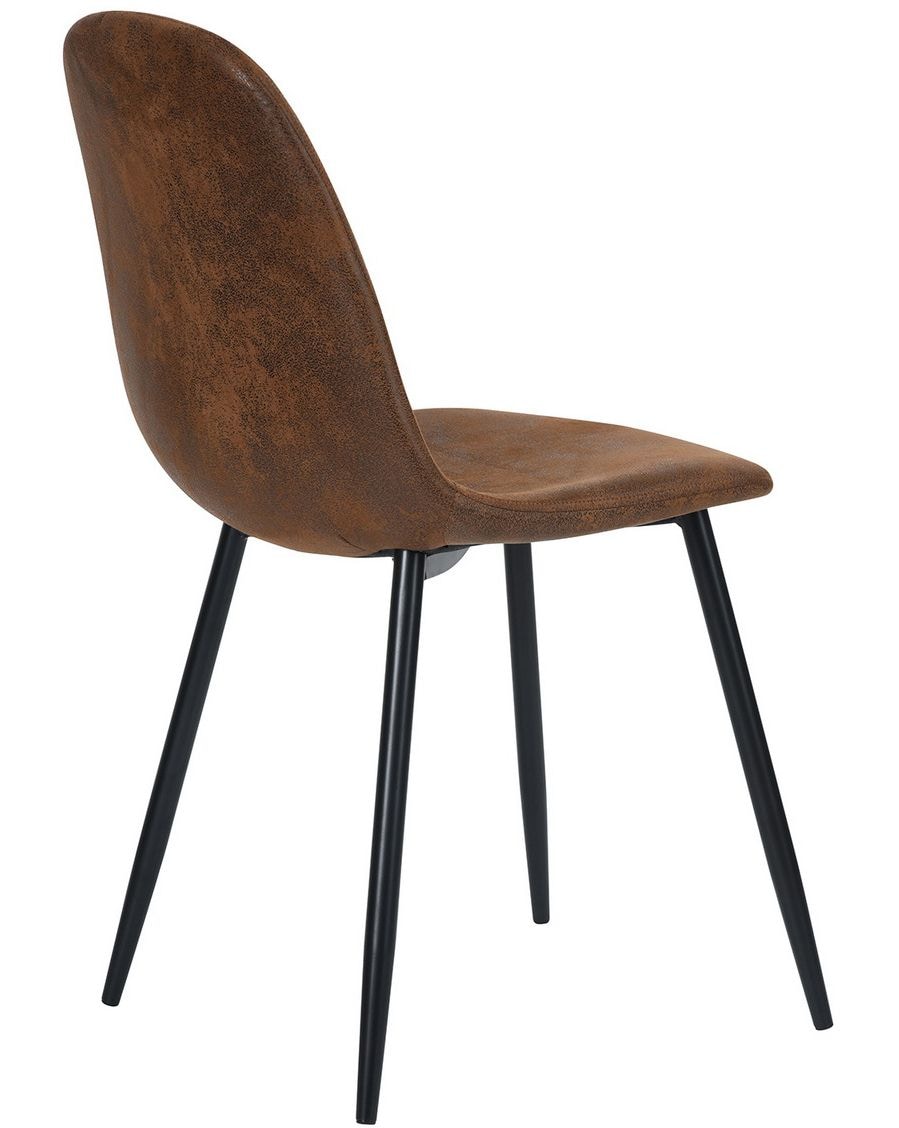 Charlton Suede Dining Chair, Brown