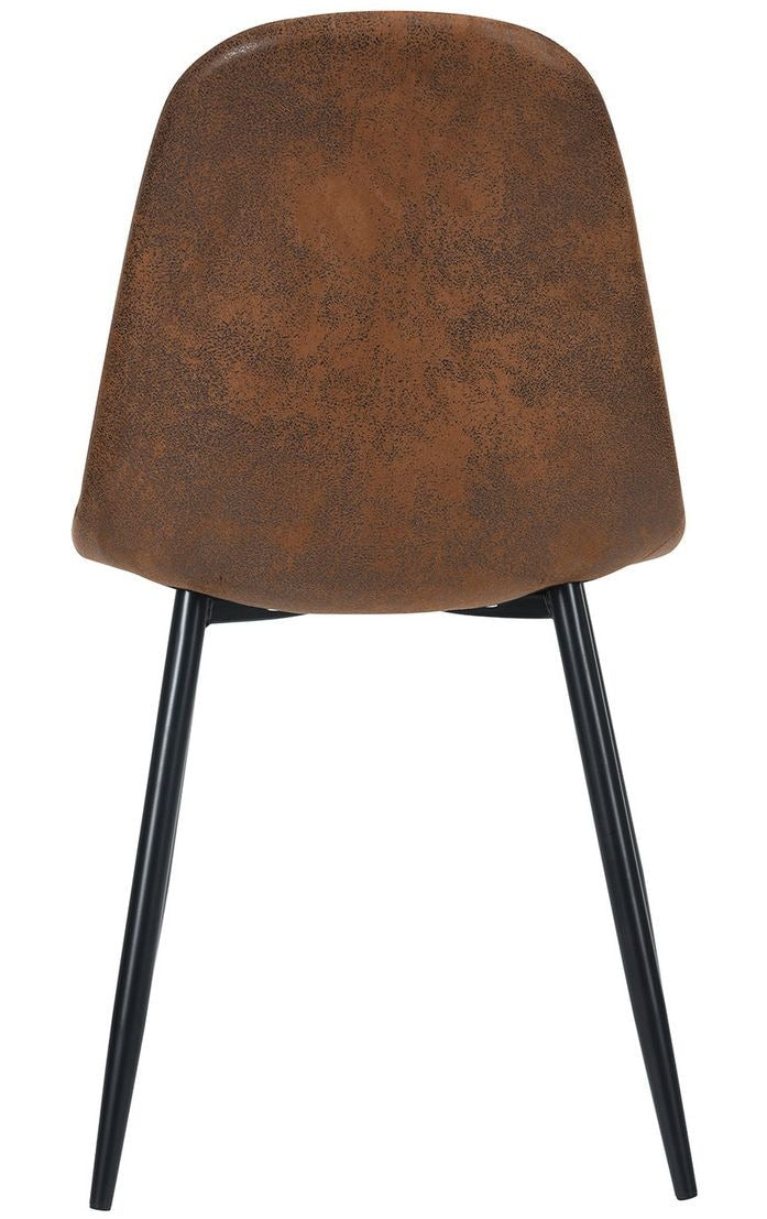 Charlton Suede Dining Chair, Brown