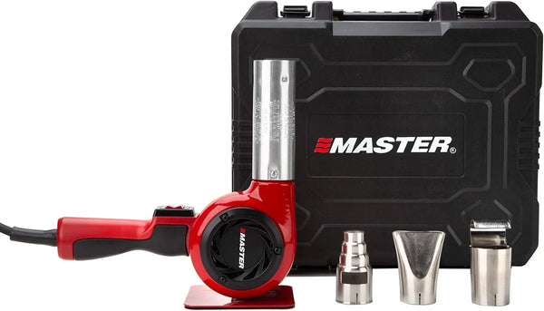 Industrial hot air gun kit, quick replacement of plug-in heating elements, adjustable temperature, voltage 120 volts, power 1740 watts, current 14.5 amps, assembled in the United States. H6576