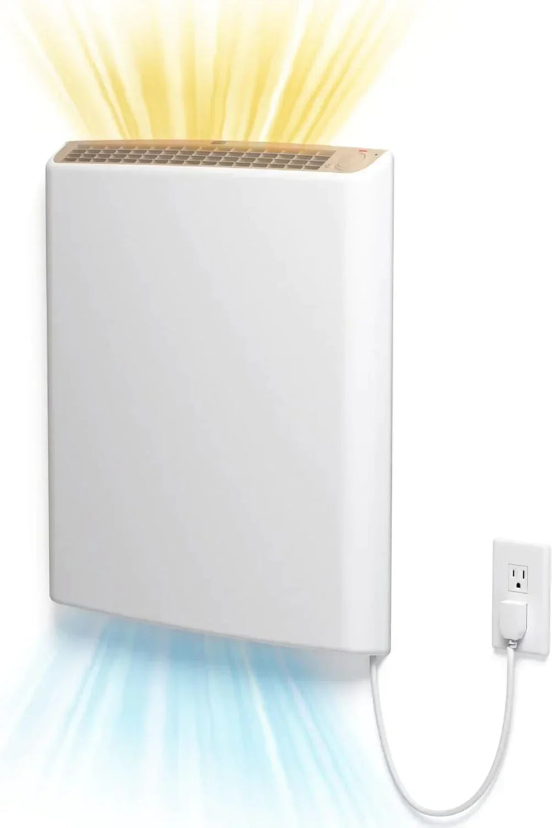 Envi Plug-in Electric Panel Wall Heaters for Indoor Use, Energy Efficient 24/7 Heating w/Safety Sensor Protection E7273