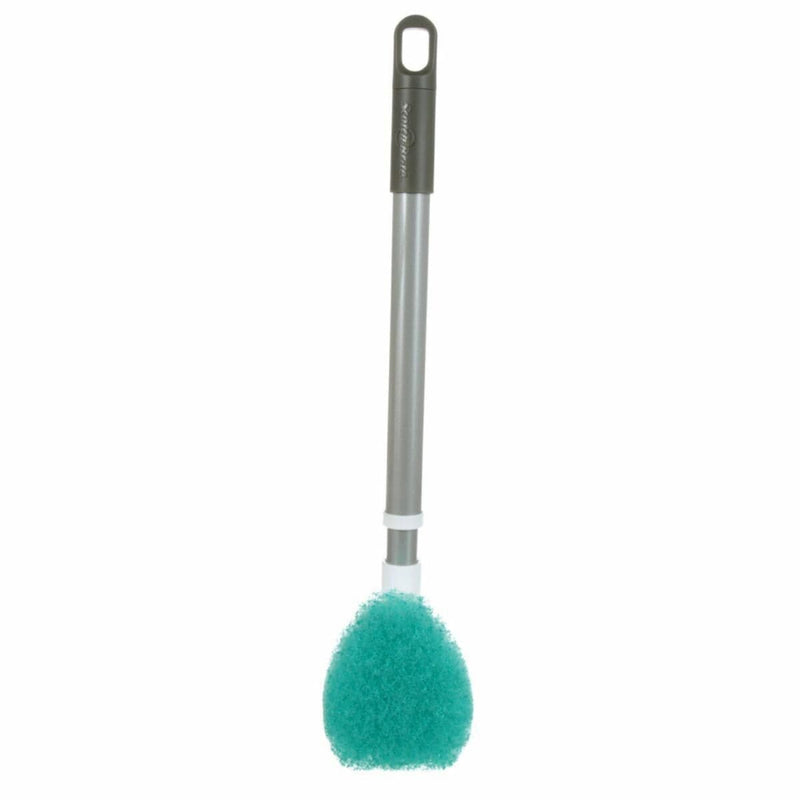 Non-Scratch Shower & Bath Scrubber/Scrub Brush with Extendable Handle X293