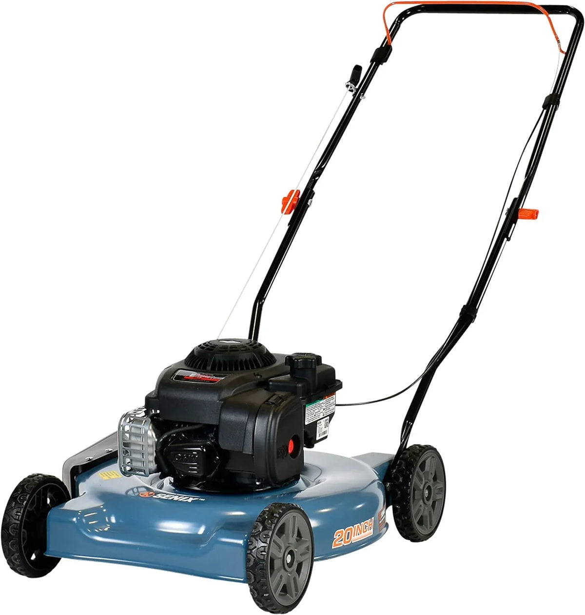 Gas Lawn Mower, 20-Inch, 125 cc 4-Cycle Engine, Push Lawnmower