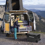 48 Qt. Portable 12v Electric Cooler with Compressor, Fridge and Freezer, Rugged Wheels, and Solar Power Input, Perfect Plug-In Cooler for Camping, Trucks, Travel, Car and Home