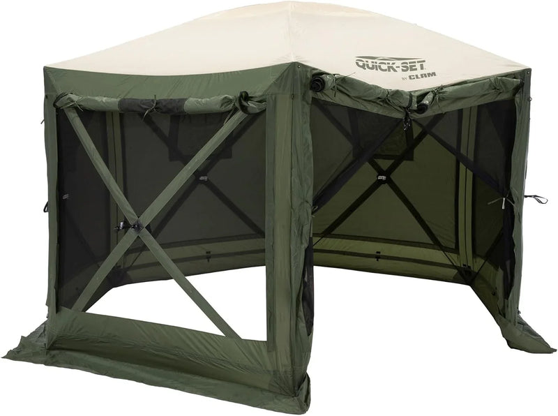 Screen Tent, Outdoor Camping Gazebo Canopy, Escape, 11.5', Brown N5765