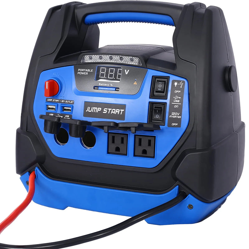 Rechargeable Jump Starter 1800 Amp Battery Jump Starter With Air Compressor Car Tire Inflator For Gas Diesel Vehicles Y3244