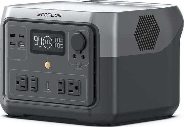 EcoFlow RIVER 2 Max Portable Power Station 512Wh Capacity.Solar Generator.1000W AC Output for Outdoor Camping.Home Backup.Emergency.RV.off-Grid O4736
