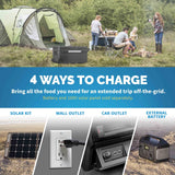 80 Qt. Portable 12v Electric Cooler with Compressor with Fridge and Freezer - NPR080GA00