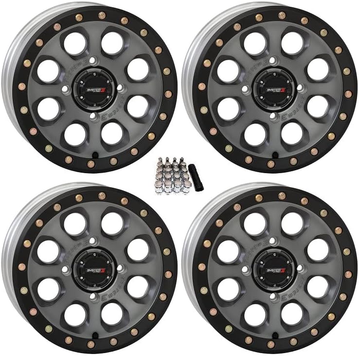 SB-7 Beadlock 15" Wheels Titanium (5 2) RZR 1000 XP/Ranger XP 900/1000 E5601