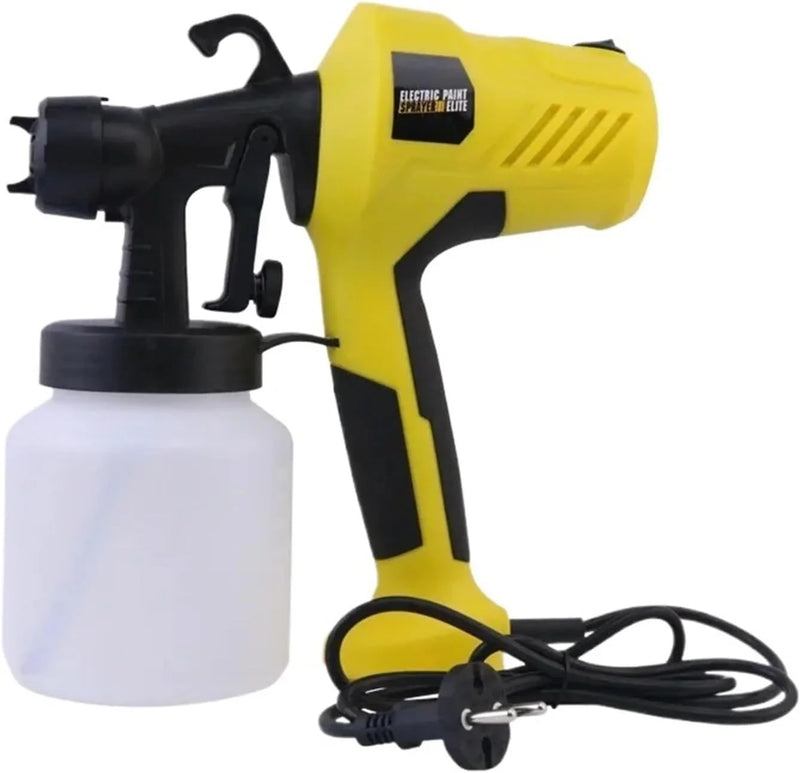 Electric Spray Gun Household Paint Coatings Latex Paint Spray Painting Machine Small Spraying Machine Spray Kettle and Spray Gun(Caliber 2.5mm Yellow) M2066