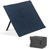 48 Qt. Portable 12v Electric Cooler with Compressor, Fridge and Freezer, Rugged Wheels, and Solar Power Input, Perfect Plug-In Cooler for Camping, Trucks, Travel, Car and Home