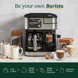 Coffeemaker 4-In-1 Coffee Center Barista Machine