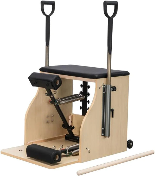 Pilates Chair, Split-Pedal Stability Combo Chair with Handles,Pilates Reformer Machine,Pilates Equipment for Home Or Studio Use B8362