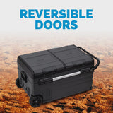 80 Qt. Portable 12v Electric Cooler with Compressor with Fridge and Freezer - NPR080GA00