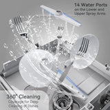 Countertop Dishwasher With 5-Liter Built-in Water Tank