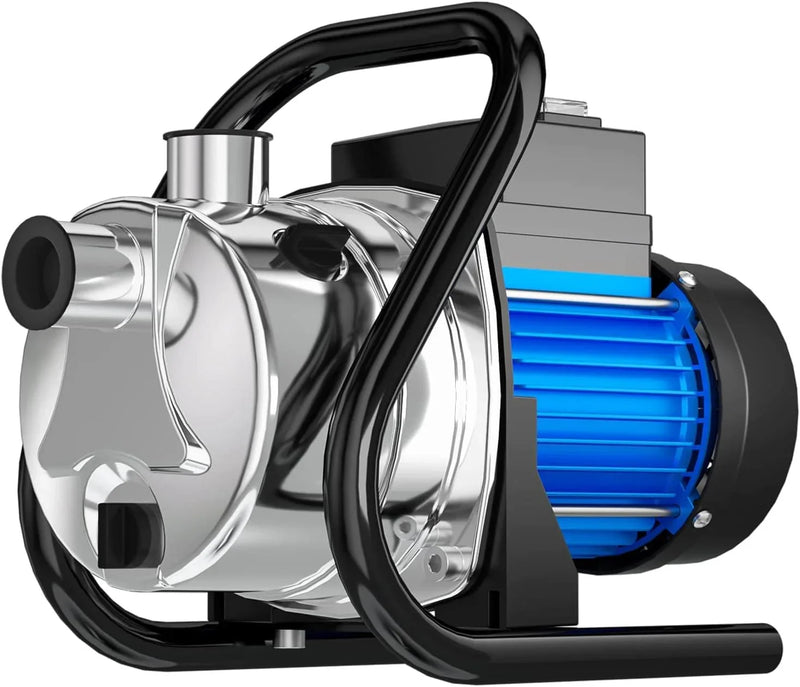 1.6 HP Portable Water Transfer Pump 1500 GPH Electric Shallow Well Pump Garden Booster Pumps for Draining Irrigation Lawn Farm Water Removal A3912