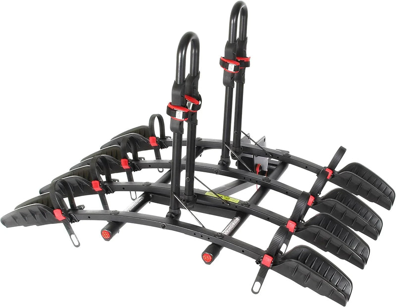 Rack - MAX Mounting Bracket Tray - Suitable for SUVs, trucks, and vans - 4 bicycle mounting brackets for seats - Foldable, with locking arms, 2-inch receiver - 1 bracket L4162
