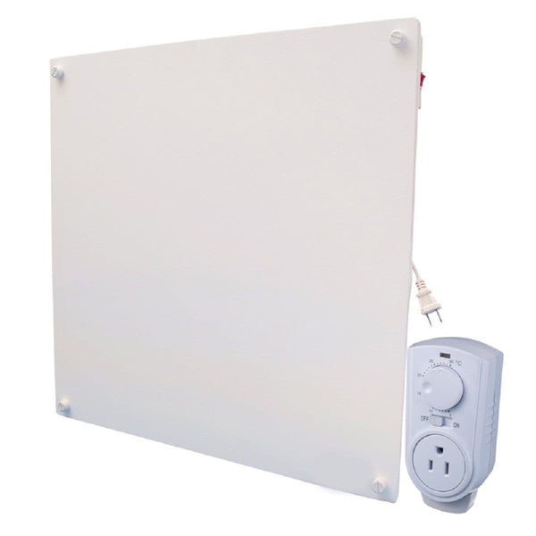 Electric Heater with Plug-in Thermostat, 400W, White Q8