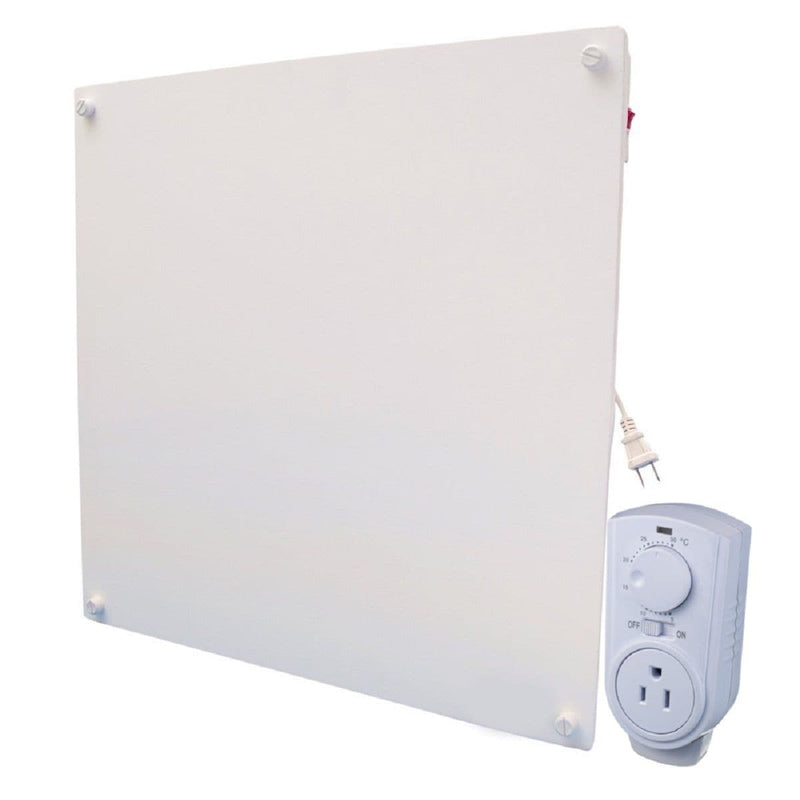 Electric Heater with Plug-in Thermostat, 400W, White Q8