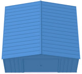 Classic 14x14-ft Blue Grey Corrosion-Resistant Steel Shed