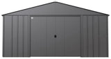Classic 14x17-ft Charcoal Corrosion-Resistant Steel Shed