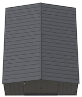 Classic 14x17-ft Charcoal Corrosion-Resistant Steel Shed